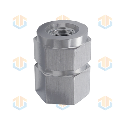 全自动数控车床加工之不锈钢拉丝六角螺母