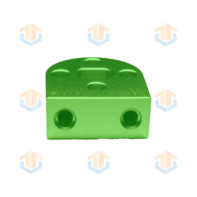 数控铣床电脑锣加工中心对外加工之阳极彩色铝合金定位块