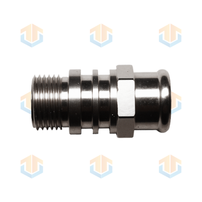 全自动数控车床加工之不锈钢六角螺纹接头